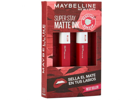Cofre con 2 pintalabios de larga duración  Maybelline New York SuperStay Matte Ink