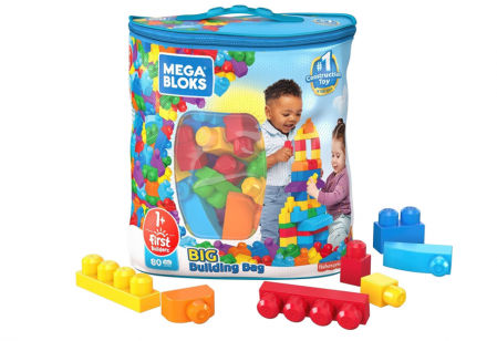 Mega Bloks Bolsa clásica con 80 bloques de construcción
