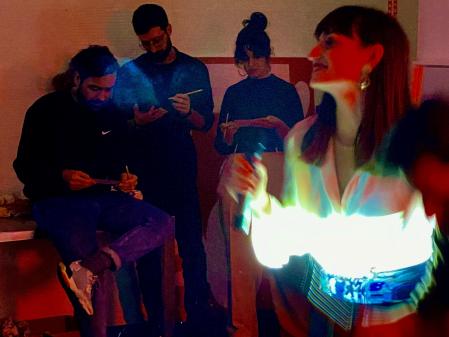 Verònica Fuerte, directora creativa y fundadora del estudio de diseño Hey, en la presentación de su libro