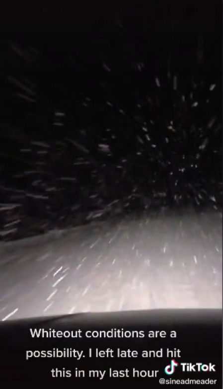 Las condiciones para viajar a Yukon de noche son muy peligrosas