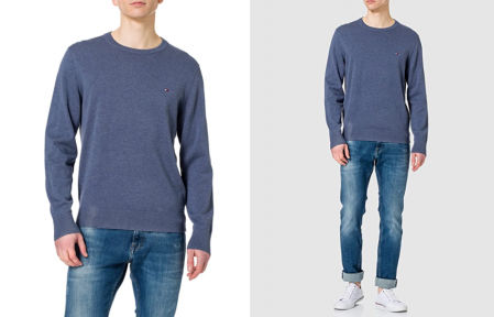 Jersey de algodón orgánico Tommy Hilfiger