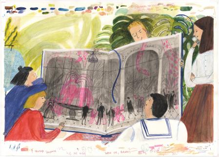 Ilustración de Vendi Vernić para 'La casa de fieras' de Ivana Brlić-Mažuranić