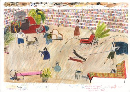 Ilustración de Vendi Vernić para 'La casa de fieras' de Ivana Brlić-Mažuranić