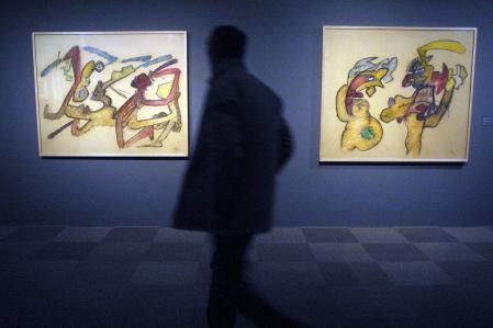 Obras de Roberto Matta en la exposición de la Pedrera 'Visiones del ´Quijote´´, 2005