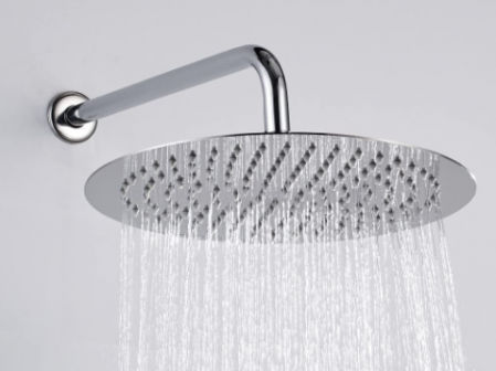 Alcachofa de ducha fija de cero inoxidable estilo lluvia de Krobec