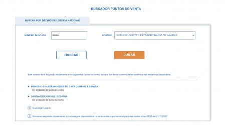 Se puede buscar cualquier número