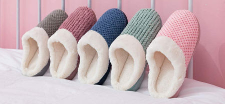 Zapatillas de estar por casa con forro de vellón de Kuako