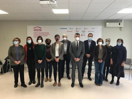 Alcaldes y representantes de las entidades implicadas en el Proyecto Vesta en el Besòs