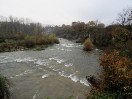 La crecida de los ríos en Torelló con la DANA.