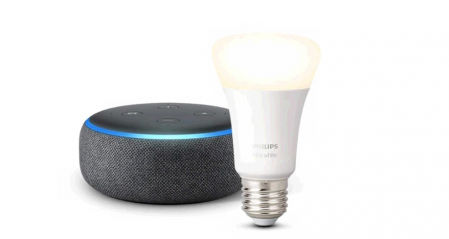Echo Dot (3.ª generación) + Philips Hue White