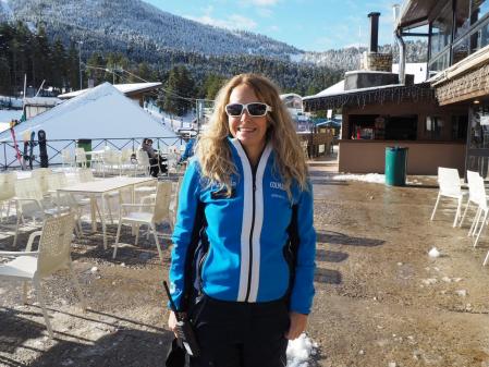 Maite Martí no escondía esta mañana su optimismo a pie de las pistas de Masella