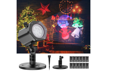 Proyector con motivos navideños