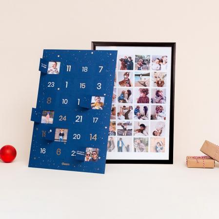 El calendario luego se convierte en un bonito poster.