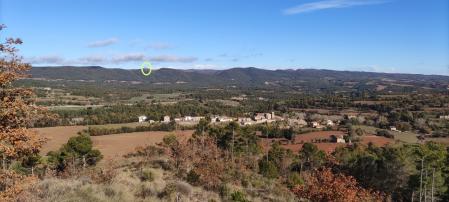 Solución al Reto visual con la posición del castillo señalizada.