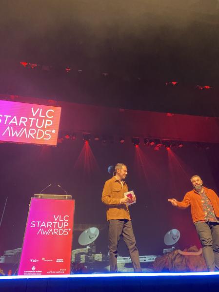 El dúo Pantomima Full, durante su actuación en Espai Rambleta