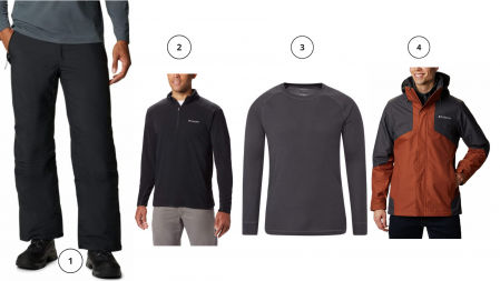 Prendas para hombre para la nieve