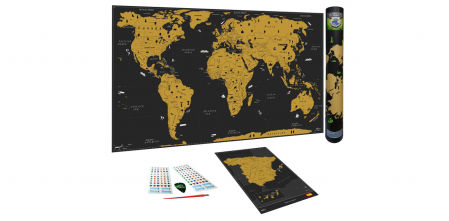 WIDETA Mapa del Mundo a rascar en español