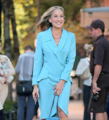 Sarah Jessica Partker en el rodaje de 'And Just Like That...'