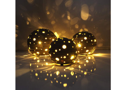 Gadgy Juego de 3 Bola de Terracotta