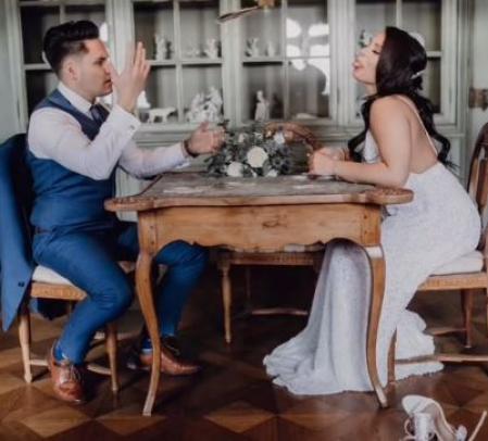 Algunas fotos de la boda falsa