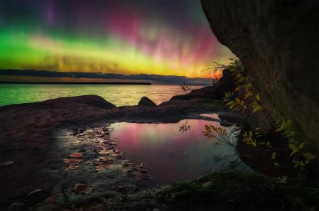 «Aurora Sherbet in the Apostles», en Bayfield, Wisconsin, Estados Unidos .