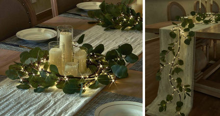 Guirnalda de eucalipto artificial