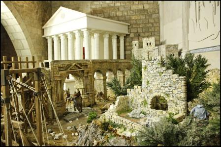 El pessebre tradicional del Museu Frederic Marès.