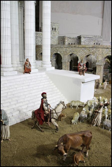 El pessebre tradicional del Museu Frederic Marès.