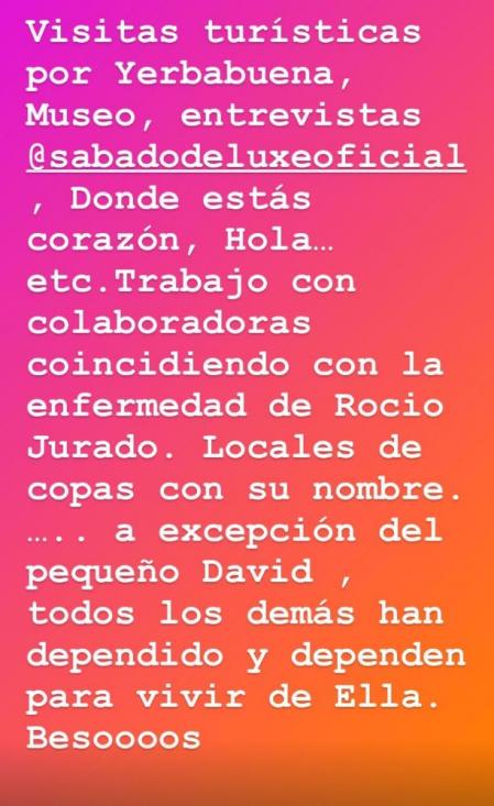 María Patiño en su cuenta de Instagram