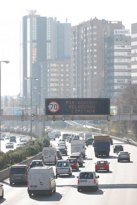 La velocidad máxima en la M-30 se ha reducido a 70 km/h