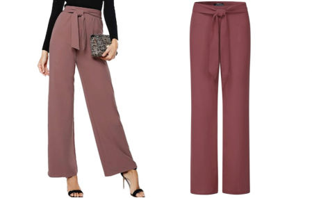 Pantalón ancho de cintura alta Cnfio