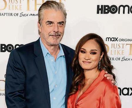 NEW YORK, NEW YORK - DECEMBER 08: Chris Noth and Tara Wilson attend HBO Max's premiere of 