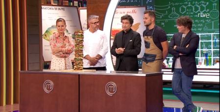 Florentino Fernández acudió a la primera prueba de 'MasterChef Junior 9' para ayudar a preparar un sandwich sano