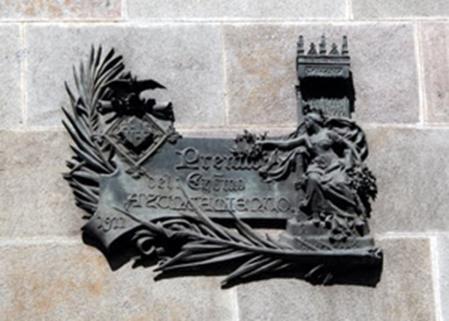 Recuerdo del premio recibido.