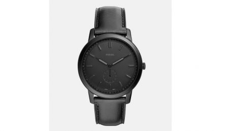 Reloj de hombre The Minimalist FS5447 de piel negro