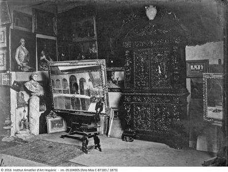 Estudi de Marià Fortuny, a Roma
1873
