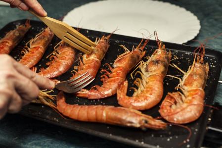 Gambas a la plancha