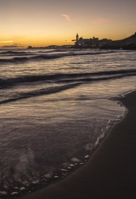 Sitges al atardecer.