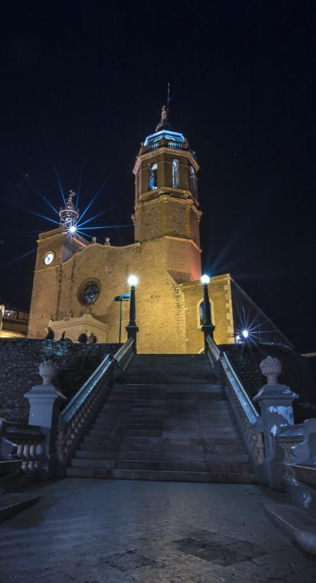 Sitges al atardecer.