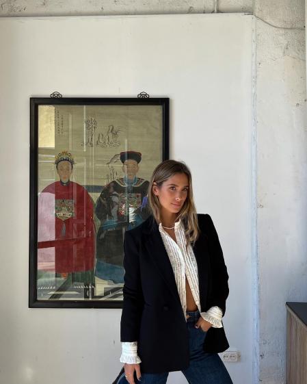 María Pombo con el estilismo casual con prendas de Name The Brand