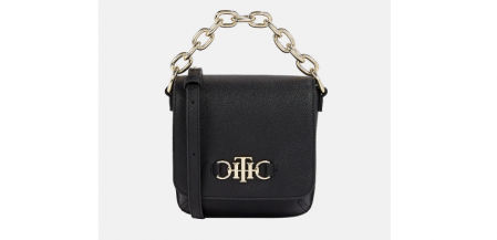 Bandolera mini en negro con varias asas