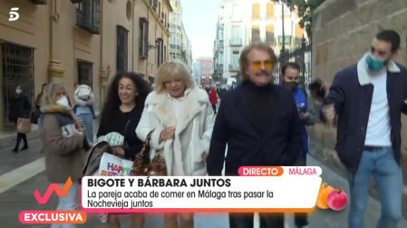 Bigote Arrocet y Bárbara Rey pasan Nochevieja juntos en Málaga