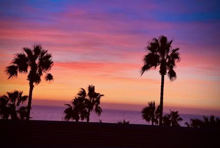 Amanecer en el Hospital del Mar.