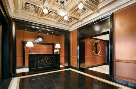 Vestíbulo del edificio, conocido como Woolworth.