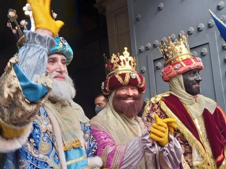 Imagen de los Tres Reyes Magos de Oriente.
