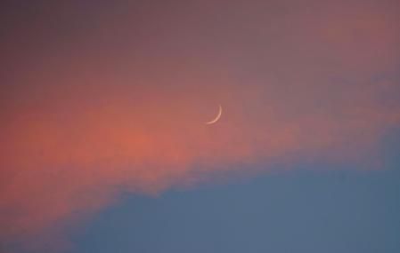 La luna creciente en Mijas.