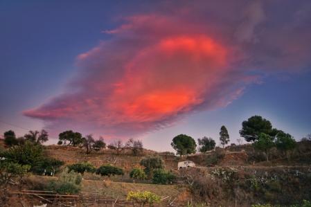 Atardecer en Mijas.