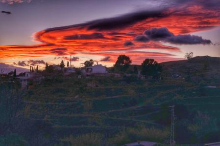 Atardecer en Mijas.