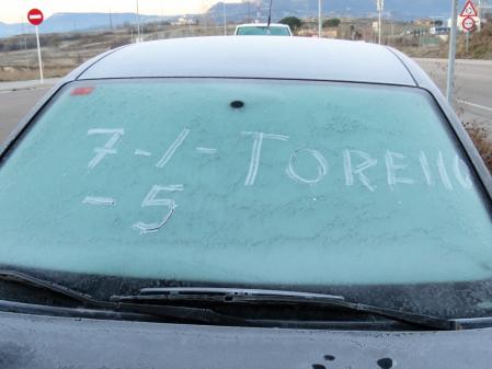 Helada en el río Ges.