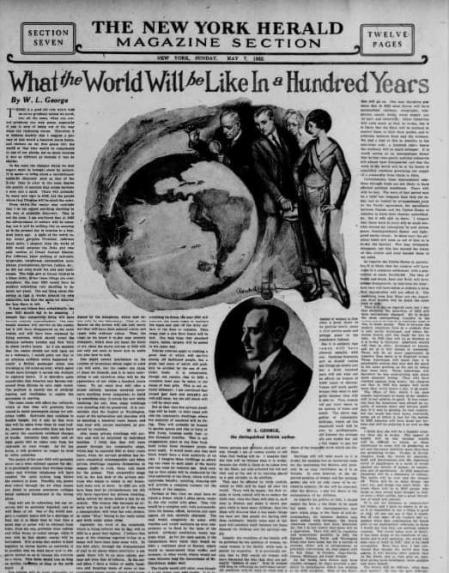 Desde los derechos de la mujer hasta los vuelos comerciales, la precisión de las predicciones de W.L George es asombrosa